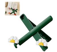 Foldable Floral Book Stand, Adjustable Hands-Free Holder for Tablet, Cookbook, Textbook, Magazine, Laptop, Portable for Office, Study, Kitchen, Desk, White, 8.66 Inch