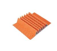 Foldable Foam Camping Sleeping Pad Egg Nest Folding Aluminum Foil Thickness Moisture-proof Mat High Altitude Outdoor Hiking And Camping 2.6R Value(Orange)