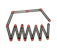 Foldable Folding Layout Ruler, style to 2 | Aluminum Alloy Body Printed Measurement Markings