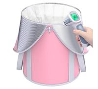 Foldable Foot Bath, Home Basin with Insulation Design and Steam Function, Portable for Travel with Reinforced Folding Structure, Large Capacity with Lid, Raised Design Suitable