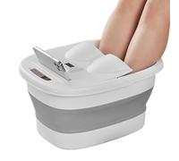 Foldable Foot Bath -Portable Foot Spa Tub for Home Use | Soaking Bucket with Lid & Bottom Massage Roller | Relaxing Foot Basin for Soaking Tired Feet | Great Gift for Women, Men, Couples & Travelers