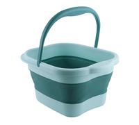 Foldable Foot Bath with Massage Points, Portable Deep Soaking Basin, Stress Relief, Large Spa Bucket, for Foot Care and Stress Relief (Green)
