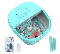 Foldable Foot Massager with Heat Pedicure Foot Spa Bubble Timer Temperature Control Foot Soaking Tub for Home Office Relaxation Stress Relief