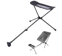 Foldable Foot Rest, Portable Camping Chair Stool, 17.3-29 Inch Adjustable Stand with Sturdy Frame, Sturdy Outdoor Foot Support, Compact Stool with Lightweight Design, Camping Accessory for Beach Lawn