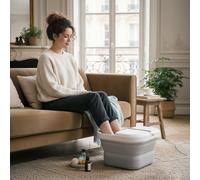 Foldable Foot Spa Massager Pedicure Bath, White