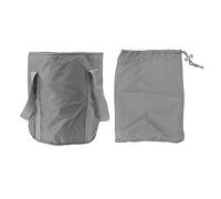 Foldable Foot Tub Polyester Double Layer Collapsible Camping Bucket with Storage Bag Outdoor Travel Portable (Grey)