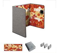 Foldable Foot Warmer Under Desk, Portable Electric Heater with Thermostat and Timer for Office and Home Use