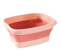 Foldable Foot Wash Basin - 40 x 32 x 17 cm, 15 L Capacity, PP , Foldable Foot Bath Basin, Multifunctional Massage Design for Pampering Your Feet | Portable Travel Soaker for Relaxing After E