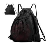 Foldable Football Gym Bag, Basketball Backpack for Boys - Drawstring Basketball Training Sack, Large Capacity Sackpack for Yoga, Hiking, Camping