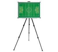 Foldable Football Tactics Board, 70 * 50cm Magnetic Tactic Clipboard with Tripod & Special Pen, Double-Sided Design, Easy to Write and Erase, with Carrying Bag(Bag)