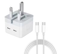 Foldable for iPhone 16 Charger, 35W Dual C-type USB Plug UK&3.28Ft USBC for iphone Charger Cable Usb C Plug Fast Charge PD, for iPhone Apple Watch iPad Samsung Chromebook,for Travel Cafes Work
