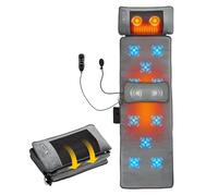 Foldable Full Body Massage Mat | Shiatsu Neck and Back Massager with Lumbar Traction and Heating Pillow-Equipped for Head, Neck, Back, Waist & Legs