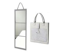Foldable Full Length Mirror With Handle, Acrylic Backstage Hanging Mirror