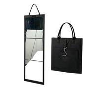 Foldable Full Length Mirror With Handle, Acrylic Backstage Hanging Mirror