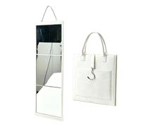 Foldable Full Length Mirror With Handle, Acrylic Backstage Hanging Mirror