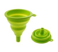 Foldable Funnels 1Pcs Mini Silicone Folding Funnel Portable Retractable Household Liquid Dispensing Kitchen Tools(GJ-079 B Green)