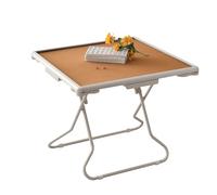Foldable Game Table with Drawers and Cup Holders, PVC Wear-Resistant Desktop for Mahjong, Poker, and Dominoes