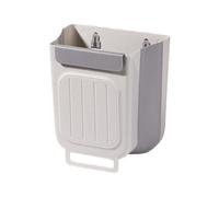 Foldable Garbage Container - Hanging Wall Mount Trash Bin, Sturdy Under Sink Organizer, Lightweight Waste Basket, Modern Compost Solution Promoting Hygienic Living | Apartment Pantry Door
