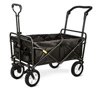 Foldable Garden Cart, Heavy-Duty Pull Wagon for Beach & Garden, Versatile Transport Trolley with Wheels, Lightweight Hand Truck & Wheelbarrow for Easy Outdoor Carrying