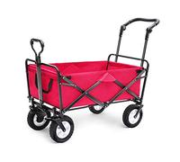 Foldable Garden Cart, Heavy-Duty Utility Trolley for Camping, Fishing, and Household, Multi-Purpose Shopping Wagon with 4 Wheels, 80kg Load Capacity
