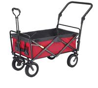 Foldable Garden Cart, Portable Camping Wagon, Utility Shopping Trolley - Heavy-Duty, Lightweight, Multi-Purpose, Easy to Store, Ideal for Outdoor Activities and Grocery Shopping.