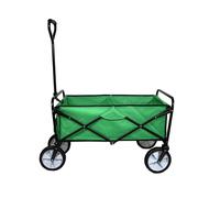 MonsterShop Foldable Green Garden Cart Heavy Duty