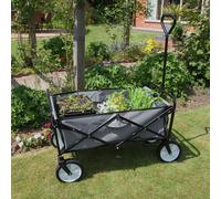 Monstershop Foldable Garden Trolley/cart Grey