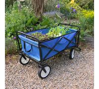 Monstershop Foldable Garden Trolley/cart - Blue