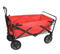 Foldable Garden Cart with 4 Wheels, Heavy-Duty Outdoor Shopping Trolley for Camping, Gardening, and Beach Use - Portable Utility Wagon for Easy Transport