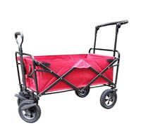 Foldable Garden Cart with 4 Wheels, Outdoor Shopping Trolley for Camping, Heavy-Duty Utility Wagon for Gardening, Beach, and Picnic Activities