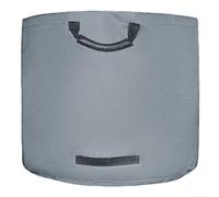 Foldable Garden Storage Bag 600D Oxford Cloth for Leaves Debris Harvested Crops Grey with Ergonomic Rubber Handle Reinforced Straps Collapsible Space