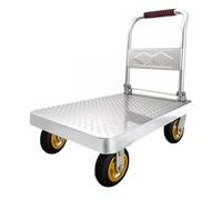 Foldable Garden Trolley with Wheels Heavy-Duty 500kg Capacity Hand Push Cart Versatile Transpallet for Warehouse & Outdoor Use Compact Storage (90x60cm)