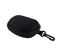 Foldable Glasses Box,Simple Folding Reading Glasses Case,Sunglasses Case with Lanyard Zipper,Portable Spectacle Case(black)