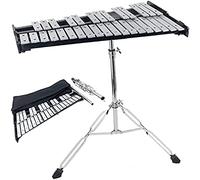 Foldable Glockenspiel Xylophone, 32-Note Glockenspiel Xylophone Percussion Instrument With Adjustable Glockenspiel Stand Mallets