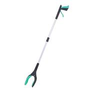 Foldable Grabber Lightweight Trash Claw Pick Up Stick Reaching Tool Litter Picker Arm Extension for Outdoor Indoor for Tall Users(Light Green)