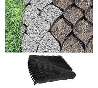 Foldable Gravel Grid Pavers for Driveways & Walkways Honeycomb Gravel Grids with Fabric Permeable Ground Stabilization Mat (5m x 7m / 16.5ft x 23ft)