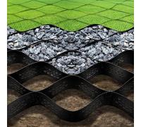 Foldable Gravel Grid Stabilizer - 3ft-30ft, 2/4" Thick for Driveways & Slopes, 3x5m/10x16.5ft, 5cm Height, Easy Installation, Durable Ground Support Solution