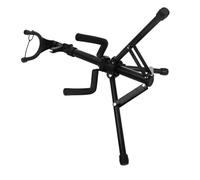 Foldable Gravity Self-locking Vertical Violin Stand Black | Portable Tripod Design, Abs Steel Nylon Build, Inert Rubber Padding for Secure Placement