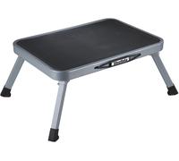Foldable Gray Steel Step Stool with Handle 150kg Capacity 1.8kg