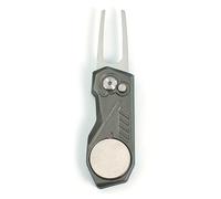 Foldable Green Fork Magnetic Marker Mark Divot Repair Tool Divot Tool with Pop Up Button