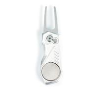 Foldable Green Fork Magnetic Marker Mark Divot Repair Tool Divot Tool with Pop Up Button