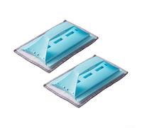Foldable Groove Cleaning Brush for Windows and Sliding Door Tracks, Made with Materials for Thorough Cleaning of Narrow Spaces and Dust Removal (Blue)