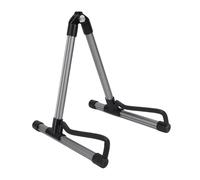 Foldable Guitar Stand, Aluminum Alloy Floor Stand Removable Bass Guitar Stand Vertical Portable a Shape Music Stand for Acoustic Electric Guitars Bass Violin Ukulele Banjo (Grey)
