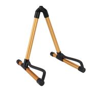 Foldable Guitar Stand, Aluminum Alloy Floor Stand Removable Bass Guitar Stand Vertical Portable a Shape Music Stand for Acoustic Electric Guitars Bass Violin Ukulele Banjo (Gold)