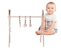 Foldable Gym Toy,Folding Newborns Gym Toy Pine Frame | Toddler Learning Toys for Living Room, Room, Early Childhood Education Center, Nursery Room