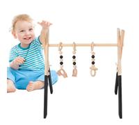 Foldable Gym Toy - Wooden Frame Crafts Gym Toy,s Exercise Accessories for Early Childhood Education Center, Nursery Room, Room, Living