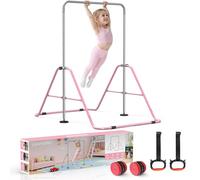 Foldable Gymnastics Bar with Elegant Gift Box Design, for Aged 5-12 Kids,Heavy-Duty Steel Design,Sturdy and Safe Gymnastics Training Bar,Space-Saving&Stable Gym Equipment for Birthday & Holidays