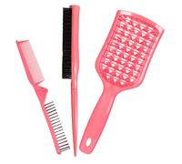 Foldable Hair Brush Set Double Sided Styling Comb Kit