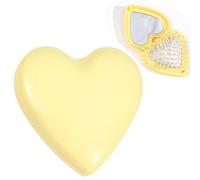 Foldable Hair Brush with Mirror Portable Travel Hair Brush Pocket Size Anti-static Mini Hairbrush Small Compact Massage Comb Hair-Styling-Tools for Women Girls Home Travel Gym Purse Yellow