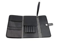 Foldable Hair Scissors Bag PU Leather Scissor Pack Barber Beauty Tool POUC Hair Dressing Case